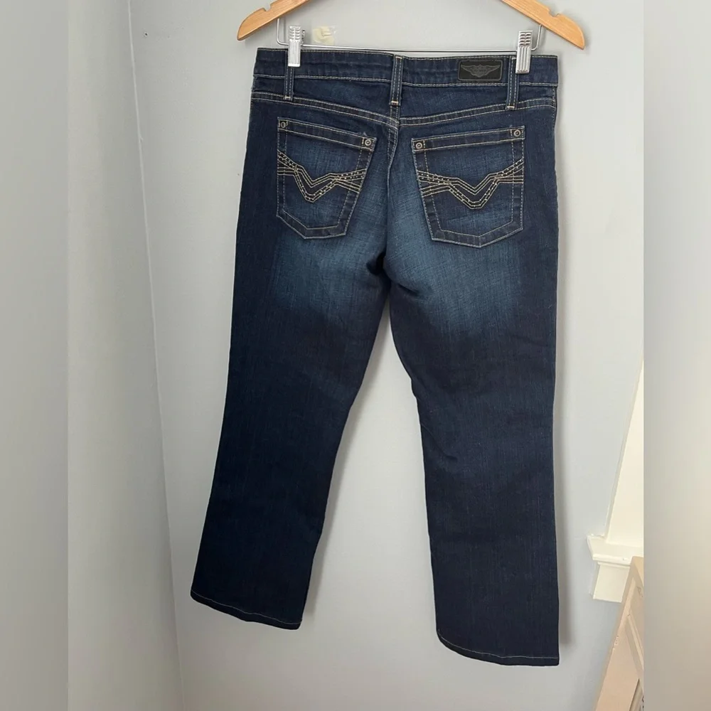 Harley-Davidson‎ Blue Straight Leg Jeans with Classic Design